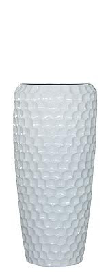Vase FS166 H75cm, glz.weiß