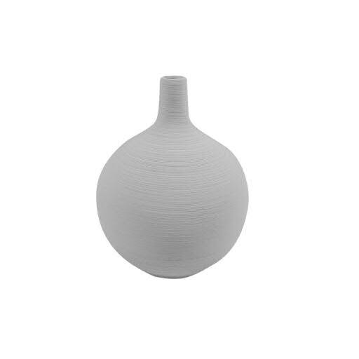 Vase Keramik SP D15H18,5cm, weiß