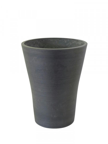 Ecostone Vase ECO706 D28H36cm SP 70% Recycling, grau