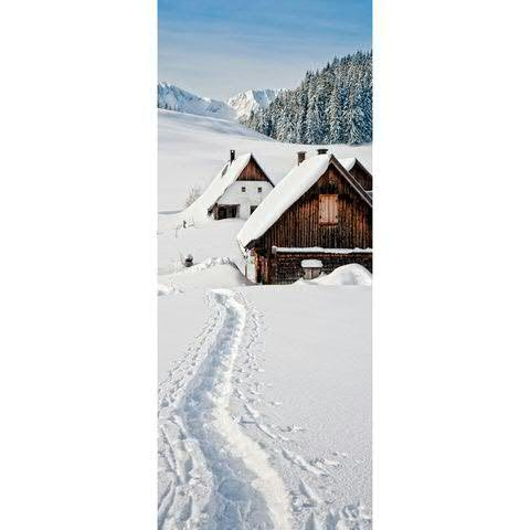 Banner 75x180cm Häuser im Schnee