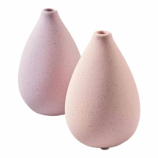 Vase Keramik D8H13cm, rosa/lila