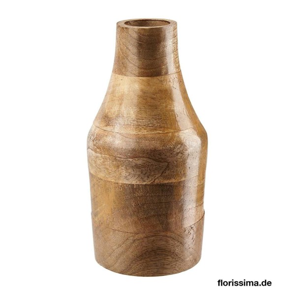 Vase Holz D9H18cm, braun