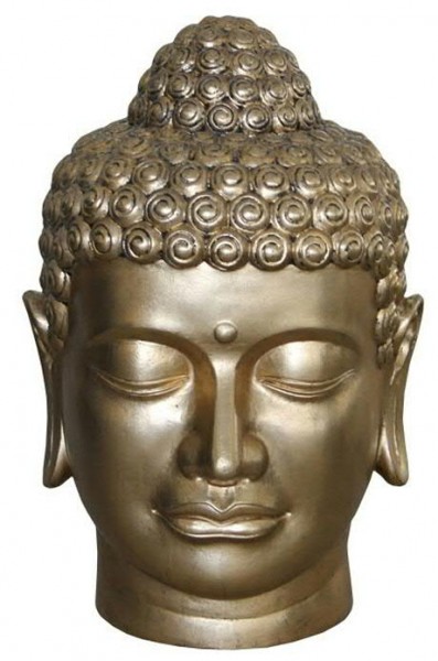 Buddha Kopf FS170 H74cm SP, gold