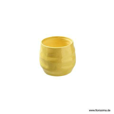Kübel Keramik SP D8H7cm, gelb