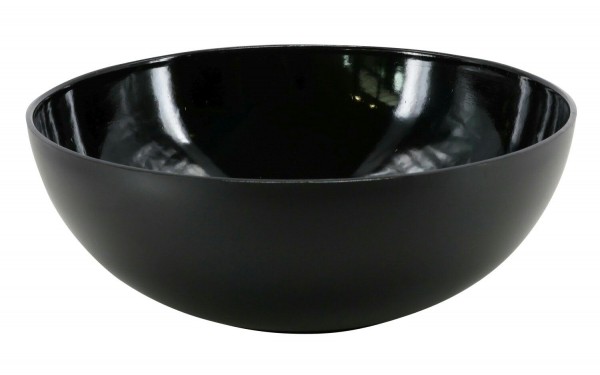 Schale Kunststoff D20H7,5cm rund außen matt, schwarz