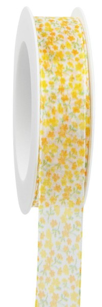 Band 680a/25mm 18m Blüten, 16 gelb