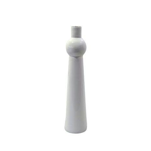 Kerzenhalter Metall H21cm, weiß