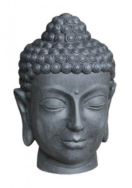 Buddha Kopf FS170 H51cm, terrazzo