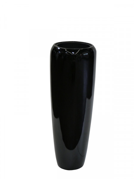 Vase FS147 H97cm, glz.schwar