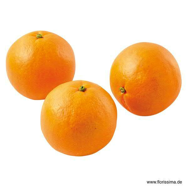 Orangen D8cm 3Stück im Netz, orange