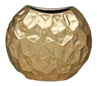 Vase FS136 D58x28cm H52cm oval, gold
