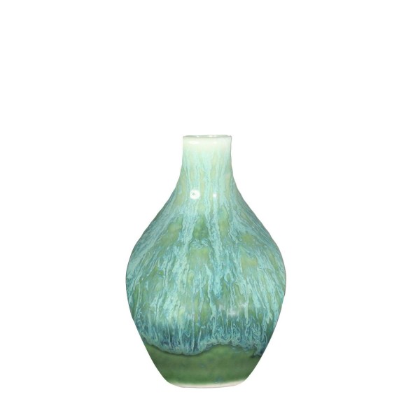 Vase Keramik H12D7,5cm, türkis