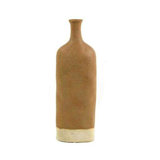 Vase Keramik H34cm, braun