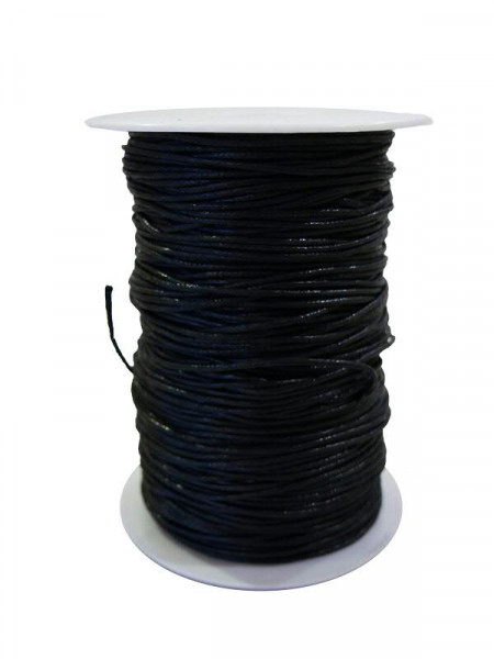 Kordel 1117/1,5mm 200m Wax cord, 85 schwarz