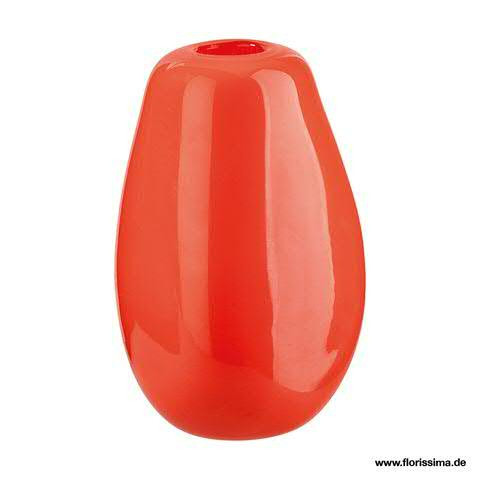 Glas Vase D18H26,5cm Aktionspreis!, orange
