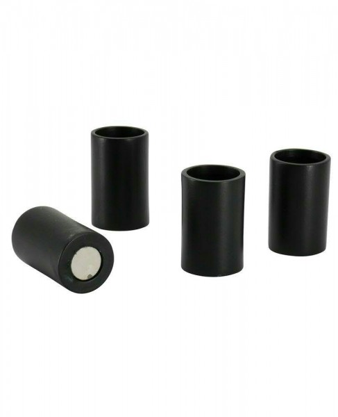 Kerzenhalter Metall D2,8H4,5cm magnetisch schwarz matt, schw.matt