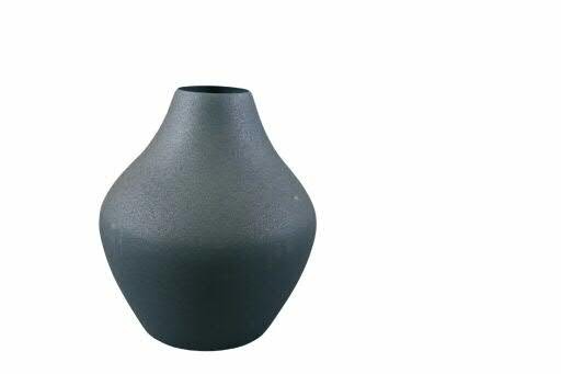 Vase Metall D16H19cm, orange