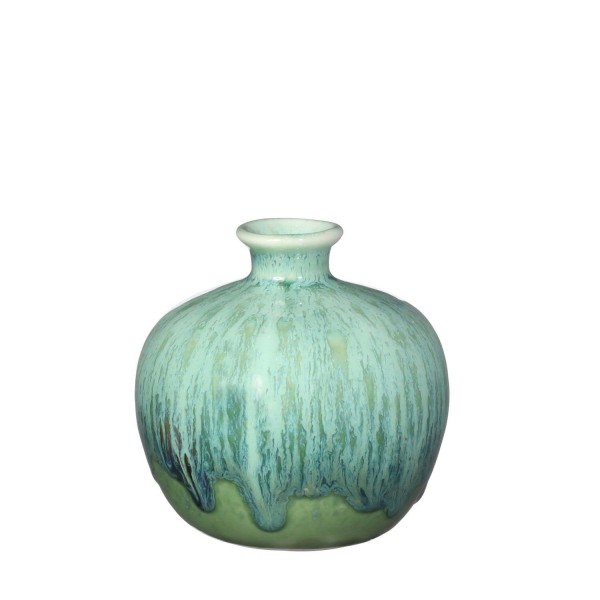 Vase Keramik H9D9cm, türkis