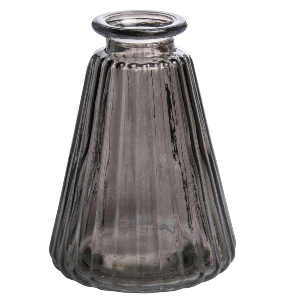 Glas Vase D7,5H10cm Aktionspreis!, grau