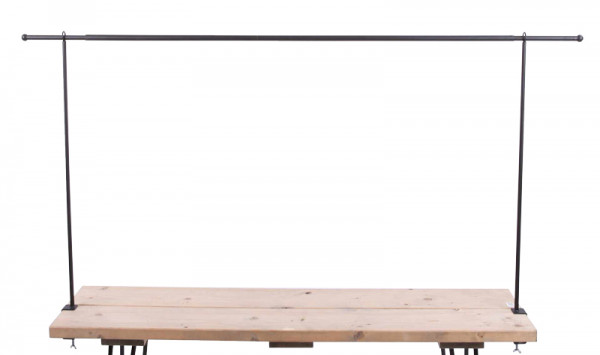 Tischaufsatz Metall H90cm B140-250cm ausziehbar bis 250cm breite, schwarz