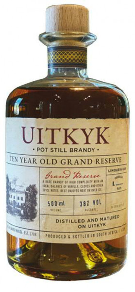 Uitkyk Brandy Ten Year Grand Reserve 0,5 l | 38 % vol. | Südafrika