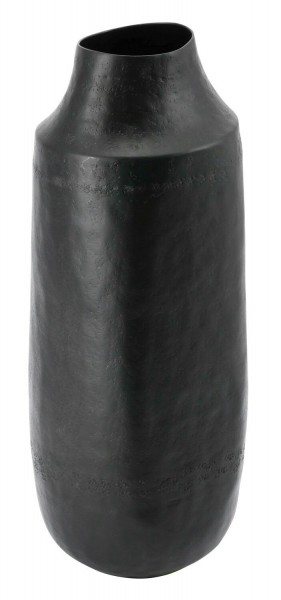 Vase Alu 15x13x36cm, schwarz