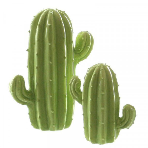 Kaktus SP Porzellan 10,5x5,5x12cm, hellgrün