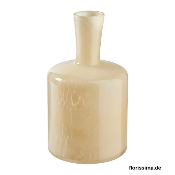Glas Vase D10H17cm, creme