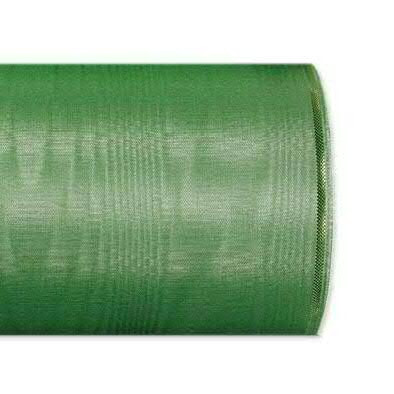 Kranzband 4422/150mm 25m Moire Goldrand, 206 grün