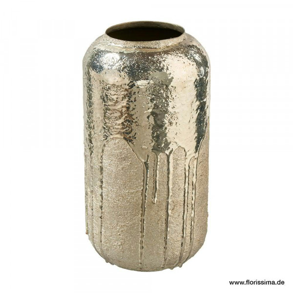 Vase Metall SP H28D15cm, silber