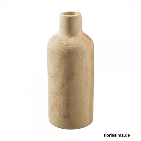Vase Holz H20D8,5cm, natur