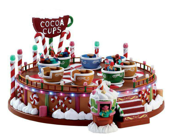 Cocoa Cups S/2 31,8x17,4cm mit Adapter animiert, Beleuchtet, Sound