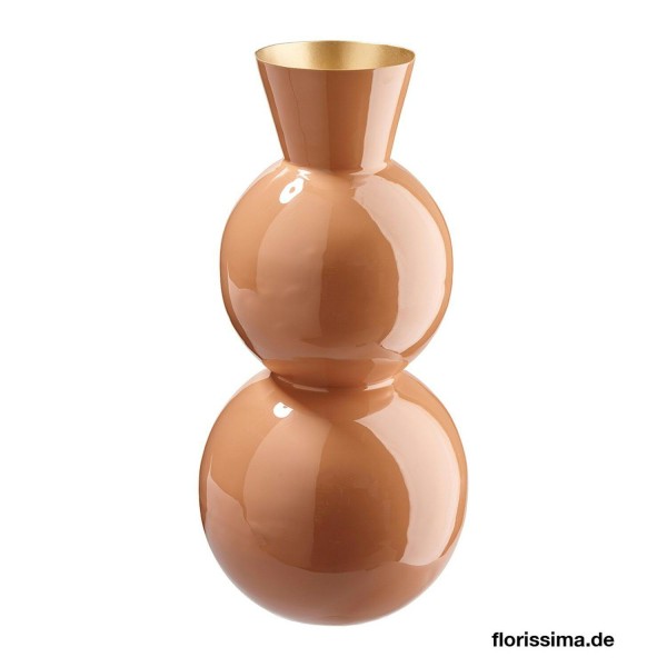 Vase Metall D15H32cm, apricot
