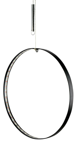 LED Ring D60cm indoor Batterie n.enth. Aktionspreis, schwarz