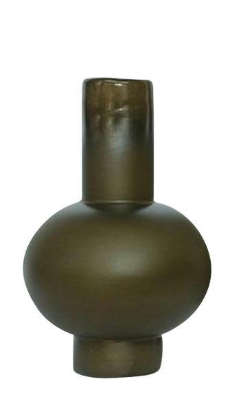 Glas Vase SP D19H30cm, taupe