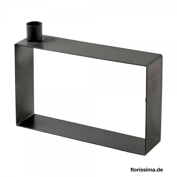 Kerzenhalter SP Metall 20,5x5x15cm, schwarz