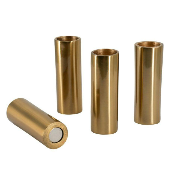 Kerzenhalter Metall SP D2,3H8cm magnetisch gold glänzend, gold glanz