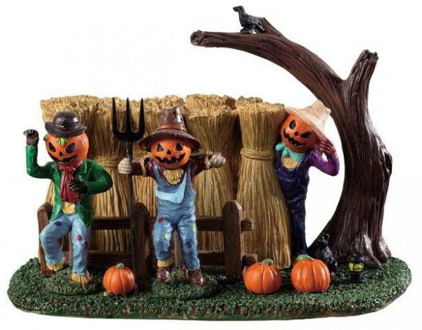 Halloween Sinister Scarecrows 16x12cm
