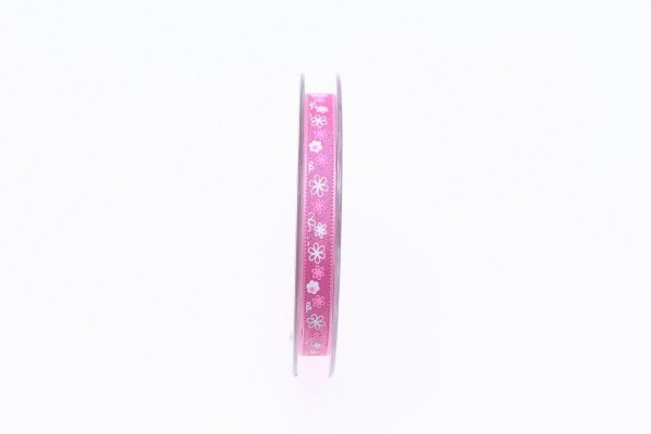 Band 6010/10mm 15m Blüten, 660 pink
