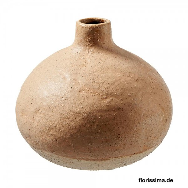 Vase Keramik D13H11,5cm, braun