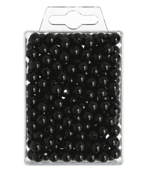 Perlen 8mm 250St., schwarz