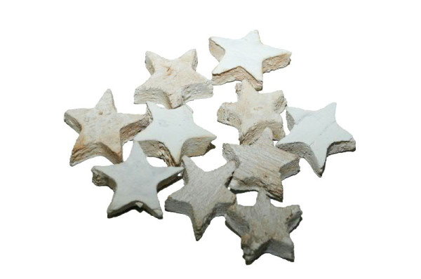 Cocos Sterne 100St.3cm, weiß