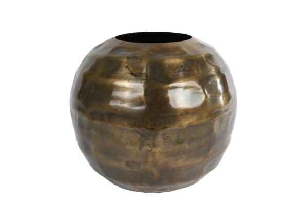 Vase Metall D20cm antik, gold