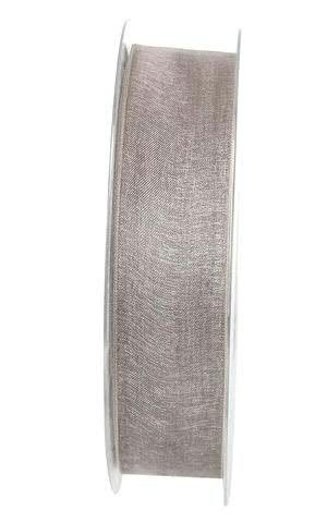 Band Organza 9654/25mm 50m, taupe