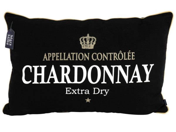 Kissen 40x60cm Chardonnay, schwarz
