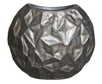 Vase FS136 D58x28cm H52cm oval, graphit