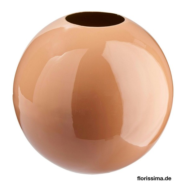 Vase Metall D20H19cm, apricot
