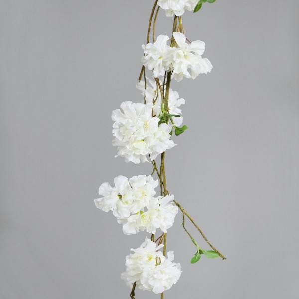Kirschblüten Girlande 120cm, creme