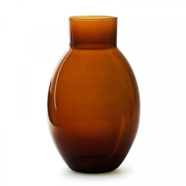 Glas Vase SP D20H30cm Lola, braun