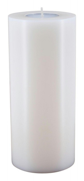 Lux Trend D8H18cm Teelichthalter, weiß